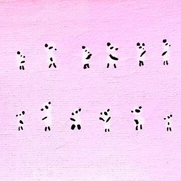 Artwork thumbnail, marching pandas by aggiepanda