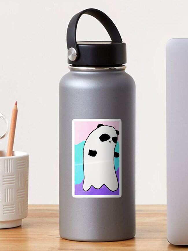Thumbnail 1 of 3, Sticker, ghost panda solo designed and sold by aggiepanda.