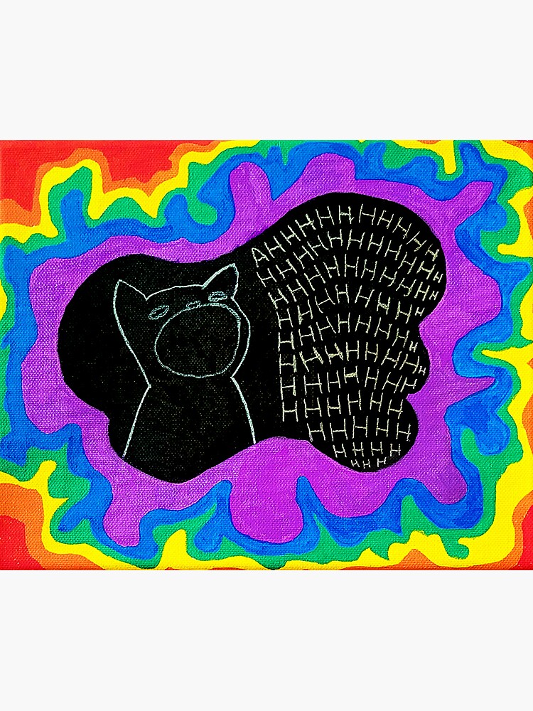 Thumbnail 3 of 3, Sticker, screaming into the void designed and sold by aggiepanda.