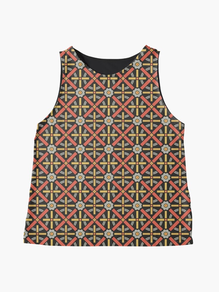 Thumbnail 4 of 6, Sleeveless Top, Bold geometric retro pattern designed by Christopher Dresser – State Library Victoria designed and sold by StateLibraryVic.