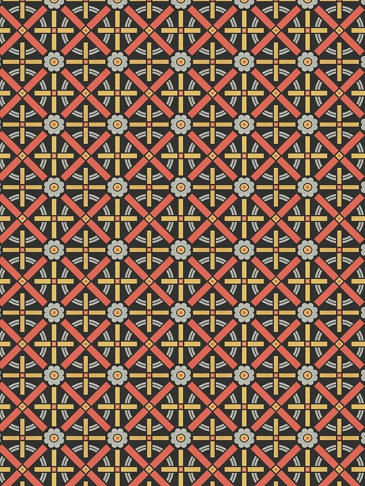 Thumbnail 6 of 6, Sleeveless Top, Bold geometric retro pattern designed by Christopher Dresser – State Library Victoria designed and sold by StateLibraryVic.