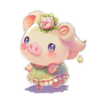 Artwork thumbnail, Sweet Flower Pig ? by superprincess