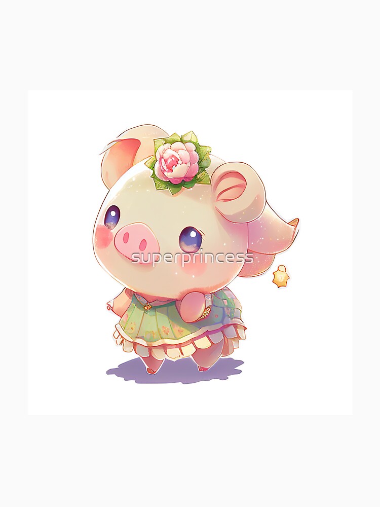 Thumbnail 7 of 7, Classic T-Shirt, Sweet Flower Pig ? designed and sold by superprincess.