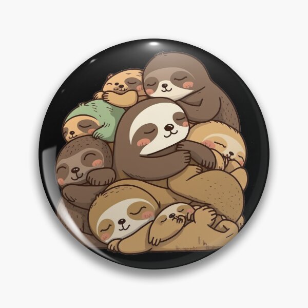 Item preview, Cute Pile of Sleeping Sloths designed and sold by StickerSector.