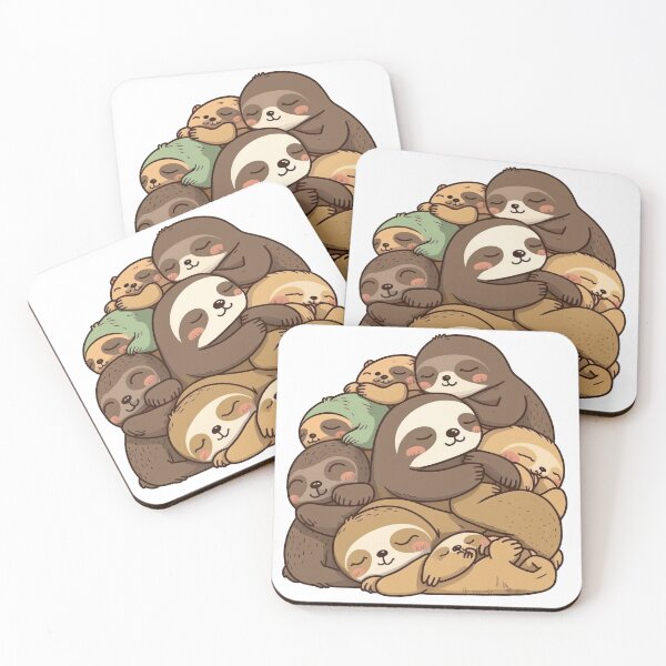 Item preview, Cute Pile of Sleeping Sloths designed and sold by StickerSector.