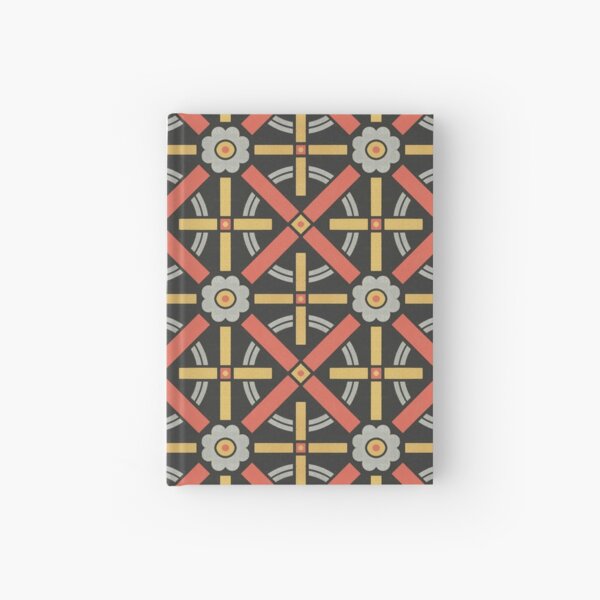 Bold geometric retro pattern designed by Christopher Dresser – State Library Victoria Hardcover Journal