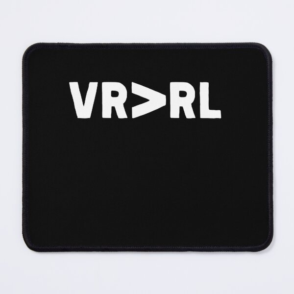 Item preview, VRlife Is Better Than Real life Simple Minimalistic Design Text Living designed and sold by DadJokeDescript.
