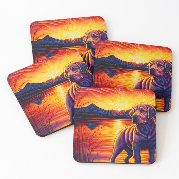 Item preview, Labrador Retriever Puppie at Sunset designed and sold by Luis Rodrigues.