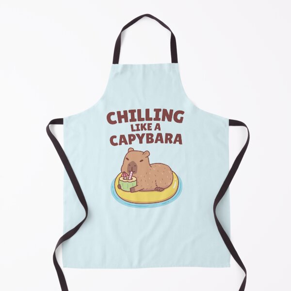 Item preview, Cute Capybara On A Pool Float Chilling Like A Capybara designed and sold by rustydoodle.