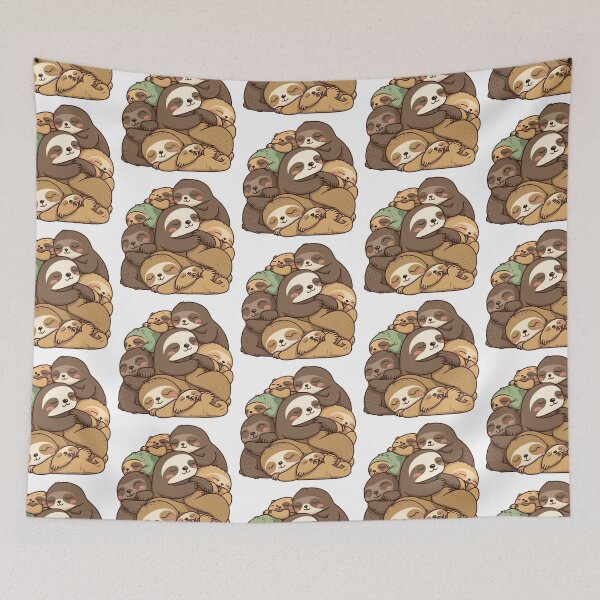 Item preview, Cute Pile of Sleeping Sloths designed and sold by StickerSector.