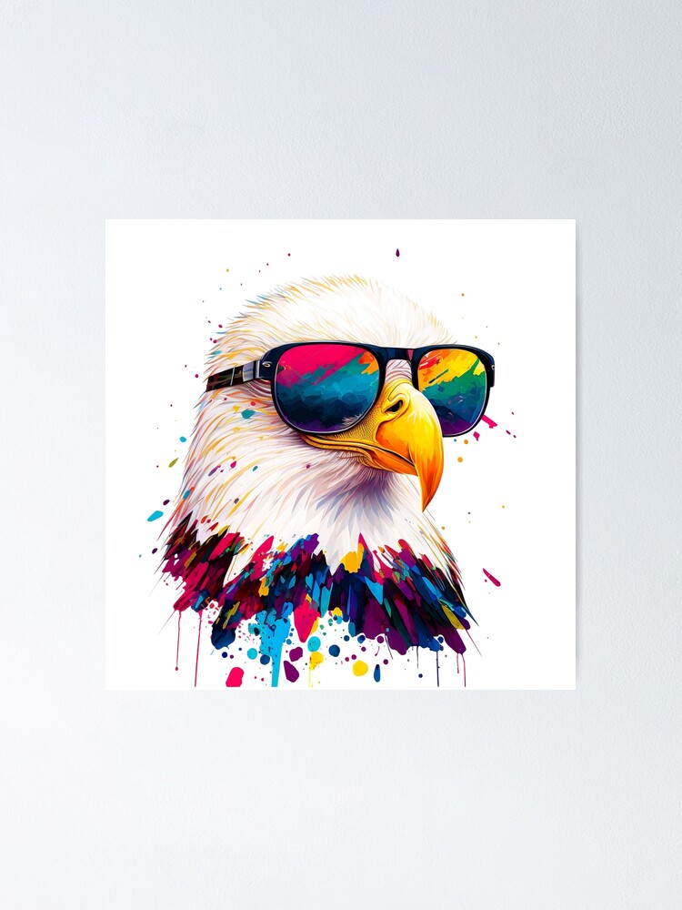 Eagle best sale with sunglasses