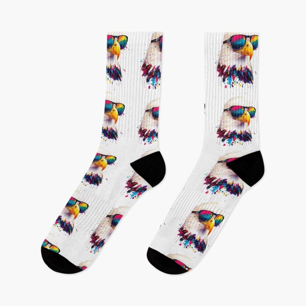 Item preview, Bald eagle wearing sunglasses glasses pop art designed and sold by luisraultg.
