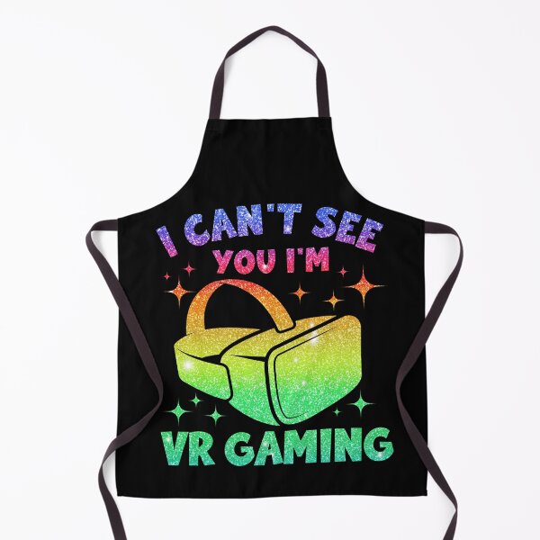 Item preview, I Can't See You I'm VR Gaming Glittery Cute Colorful Girl Gaming Headset VRgamer designed and sold by DadJokeDescript.