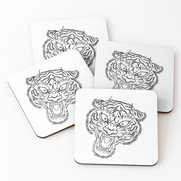 Item preview, Neo Traditional Tiger B&W designed and sold by ArtByNCR.