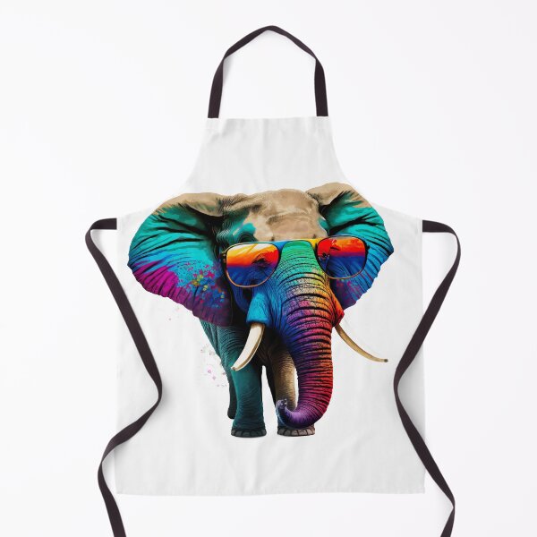 Item preview, Elephant wearing sunglasses glasses pop art designed and sold by luisraultg.