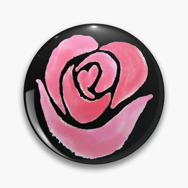 Artikelvorschau, Bemalte rosa Rose - Schwarz entworfen und verkauft von Timeknights.
