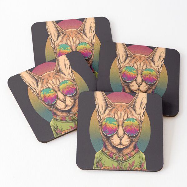 Item preview, Abyssinian 70s Hippie - 70s Poster Art designed and sold by Star_.