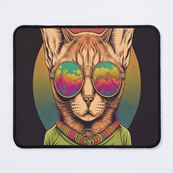 Item preview, Abyssinian 70s Hippie - 70s Poster Art designed and sold by Star_.