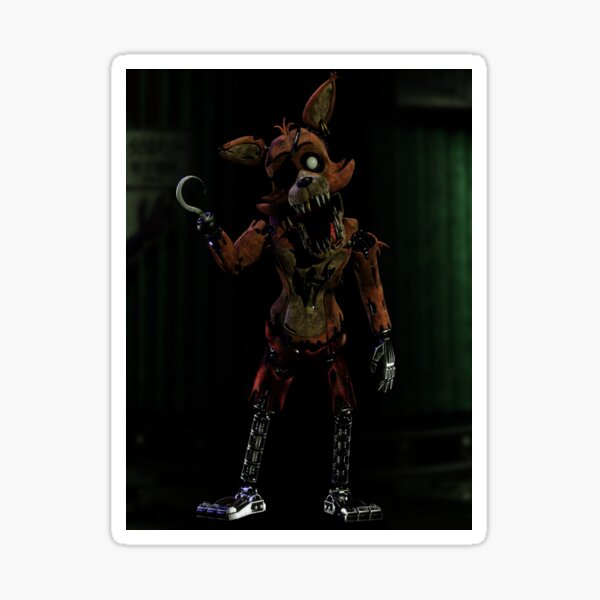 nightmare foxy from fnaf game 3D model 3D printable