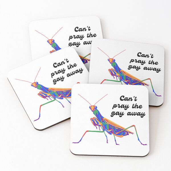 Item preview, Mantis Can't Pray The Gay Away  designed and sold by Unhinged Heather.