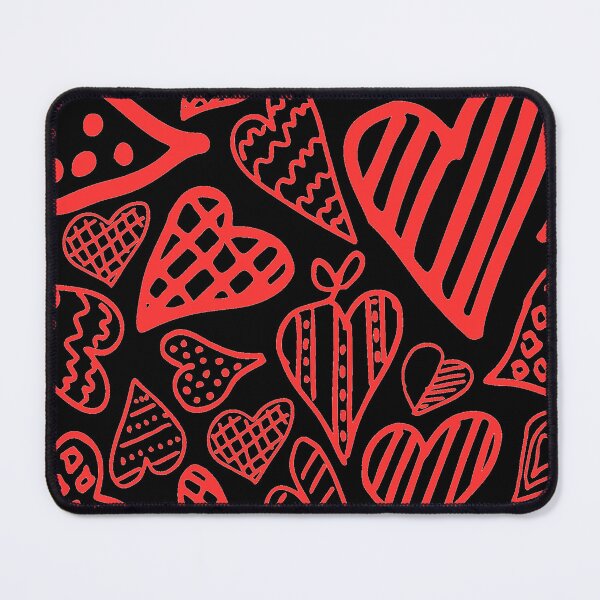 Item preview, Corazones rojos - Negro designed and sold by Timeknights.