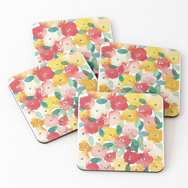 Item preview, Orange Bold Florals designed and sold by Artbyannieyang.