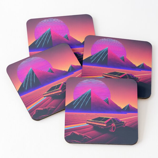 Item preview, Chasing the Sunset: A Synthwave Adventure Through the Desert designed and sold by Mullet Monkey.