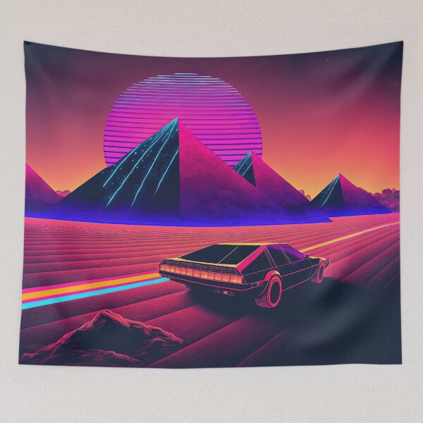 Item preview, Chasing the Sunset: A Synthwave Adventure Through the Desert designed and sold by Mullet Monkey.