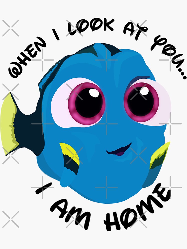 StickerU Dory Quote Bumper Sticker Vinyl Decal 5 Inches