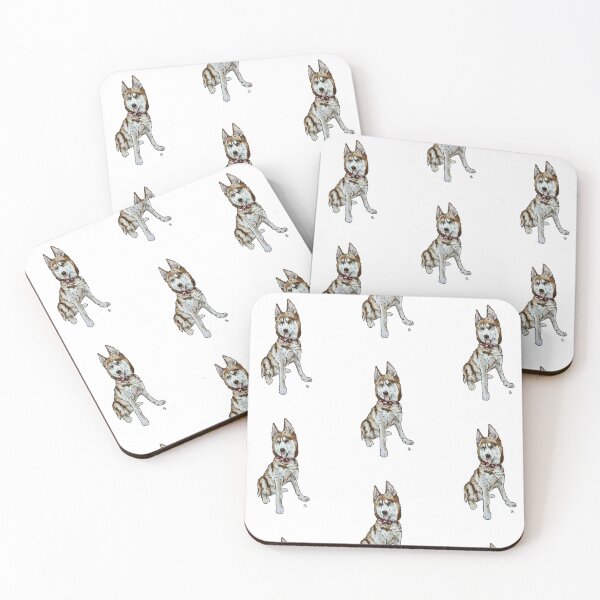 Item preview, Ilustración de husky siberiano rojo designed and sold by rita-andi.