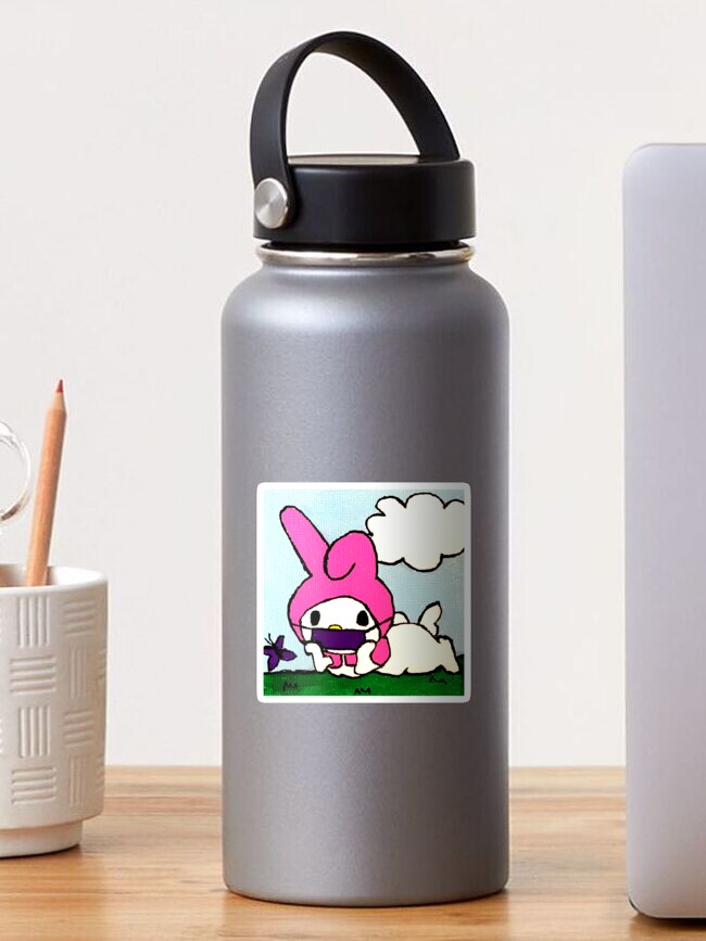 Thumbnail 1 of 3, Sticker, pink friend staying safe designed and sold by aggiepanda.
