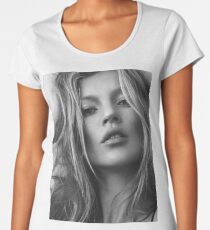 Kate Moss supermodel beauty portrait Premium Scoop T-Shirt