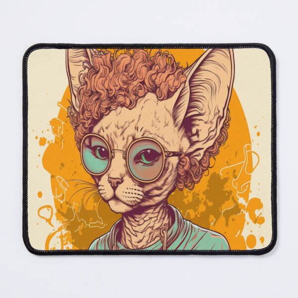 Item preview, Devon Rex 70s Hippie - 70s Poster Art designed and sold by Star_.