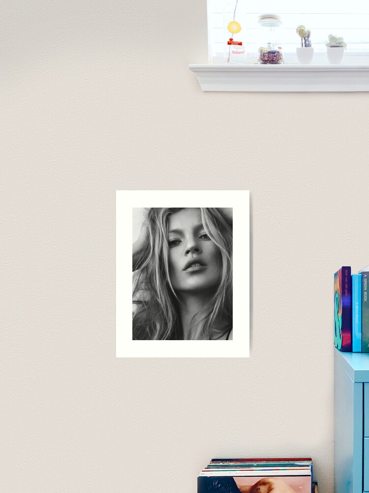 Thumbnail 2 of 3, Art Print, Kate Moss supermodel beauty portrait designed and sold by nth4ka.