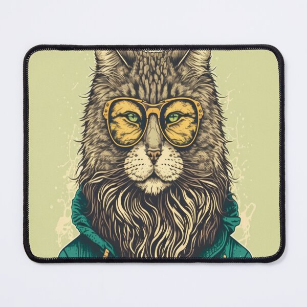 Item preview, Maine Coon 70s Hippie - 70s Poster Art designed and sold by Star_.