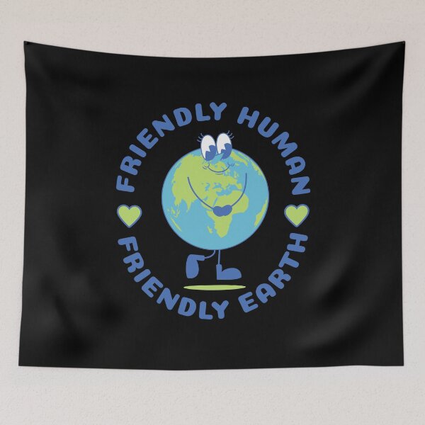 Item preview, Friendly Human Friendly Earth designed and sold by Trinket-Trickster.