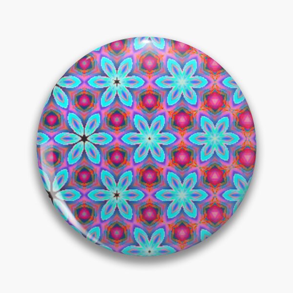 Item preview, Turquoise and Pink Floral Gradient designed and sold by MothFluffStore.