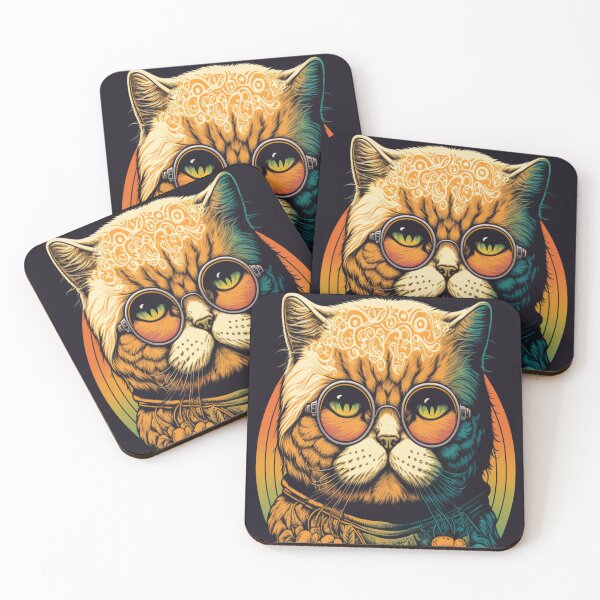 Item preview, Scottish Fold 70s Hippie - 70s Poster Art designed and sold by Star_.