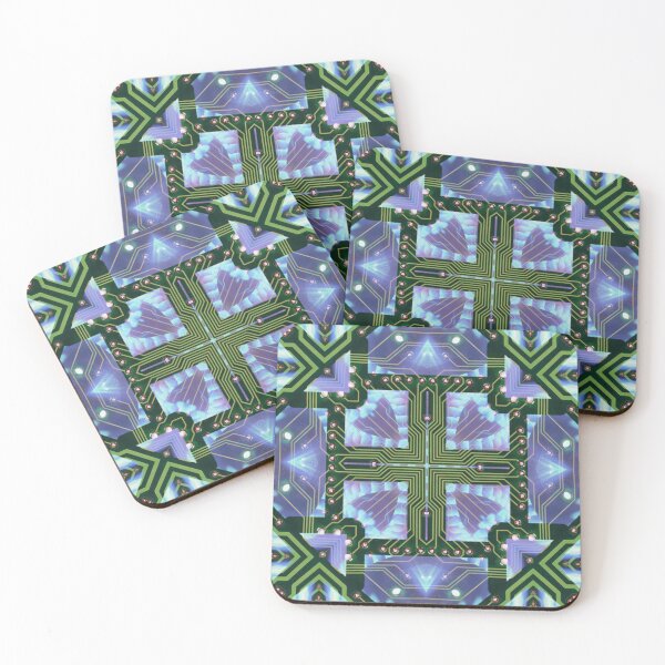 Item preview, Circuitboard fire Kaleidoscope Pattern (Seamless) 15 designed and sold by Swabcraft.