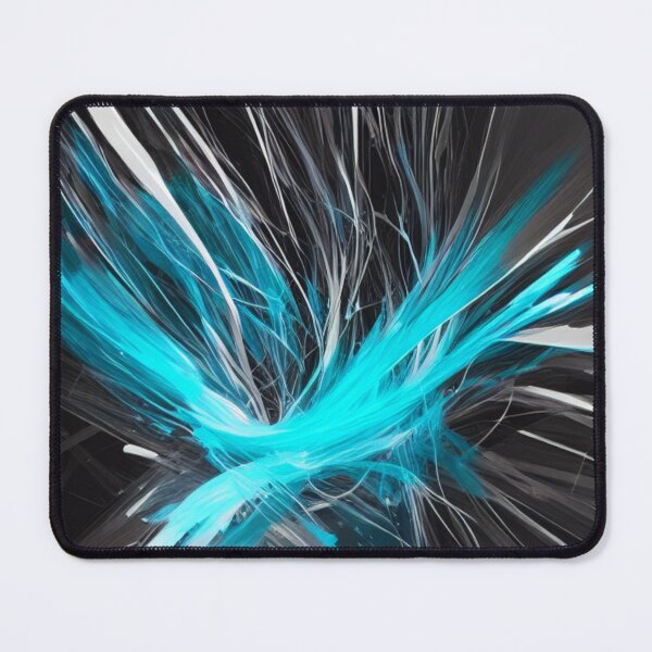 Item preview, Turquoise Abstract Curved Brush Strokes designed and sold by Artel-Blue.
