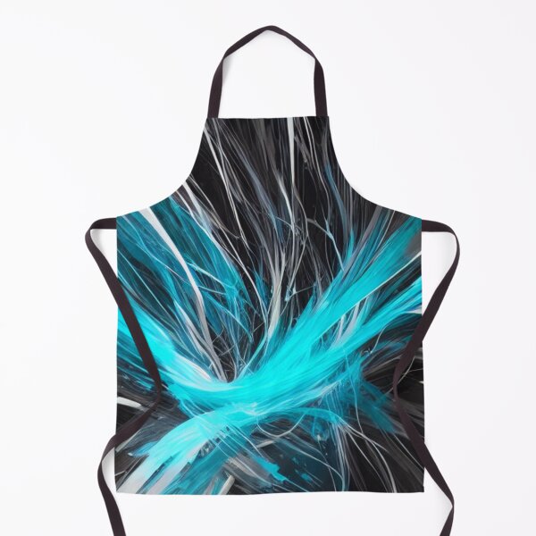 Item preview, Turquoise Abstract Curved Brush Strokes designed and sold by Artel-Blue.