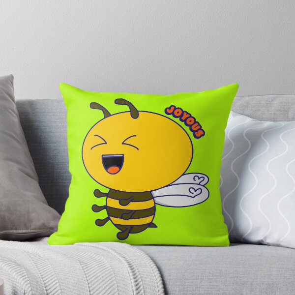 Aperçu de l'œuvre Abeille joyeuse, Kawaii Cute Bee Pun créée et vendue par vystudio.