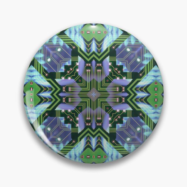Item preview, Circuitboard fire Kaleidoscope Pattern (Seamless) 17 designed and sold by Swabcraft.
