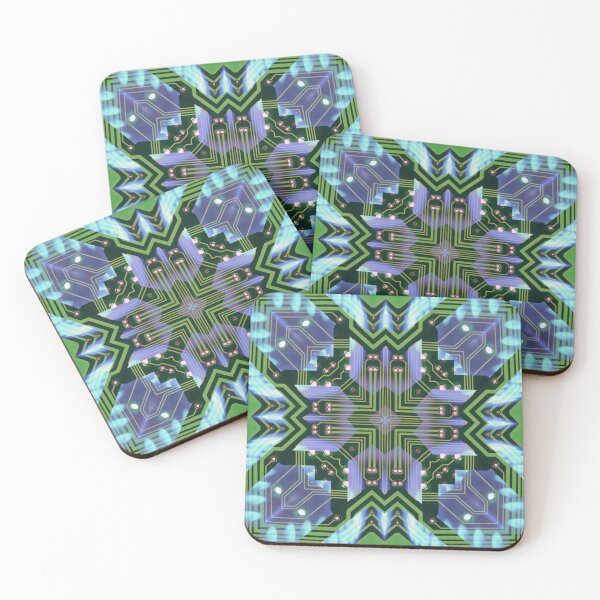Item preview, Circuitboard fire Kaleidoscope Pattern (Seamless) 17 designed and sold by Swabcraft.