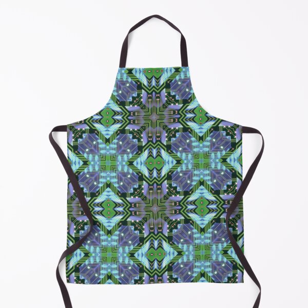Item preview, Circuitboard fire Kaleidoscope Pattern (Seamless) 17 designed and sold by Swabcraft.