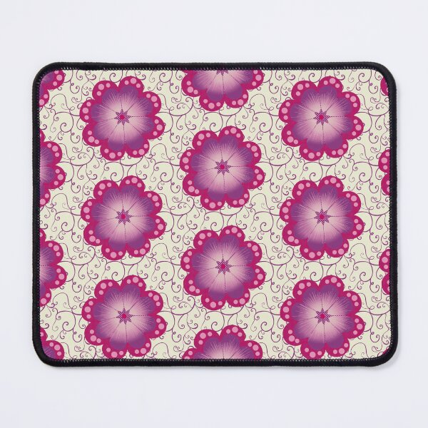 Item preview, Purple Flower and Scrolls Seamless Pattern designed and sold by Cedarrue.