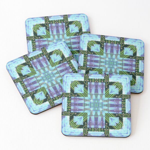 Item preview, Circuitboard fire Kaleidoscope Pattern (Seamless) 18 designed and sold by Swabcraft.