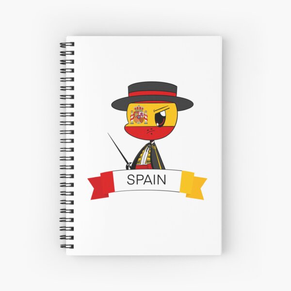 Countryhumans Argentina / Texas / Chile Spiral Notebook by LittleBiN