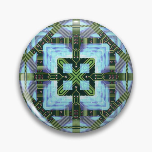 Item preview, Circuitboard fire Kaleidoscope Pattern (Seamless) 19 designed and sold by Swabcraft.
