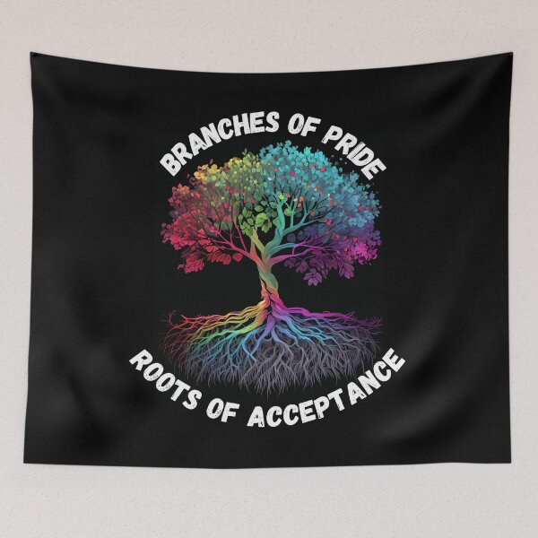 Item preview, Branches of pride, roots of acceptance. designed and sold by Justin Haas.